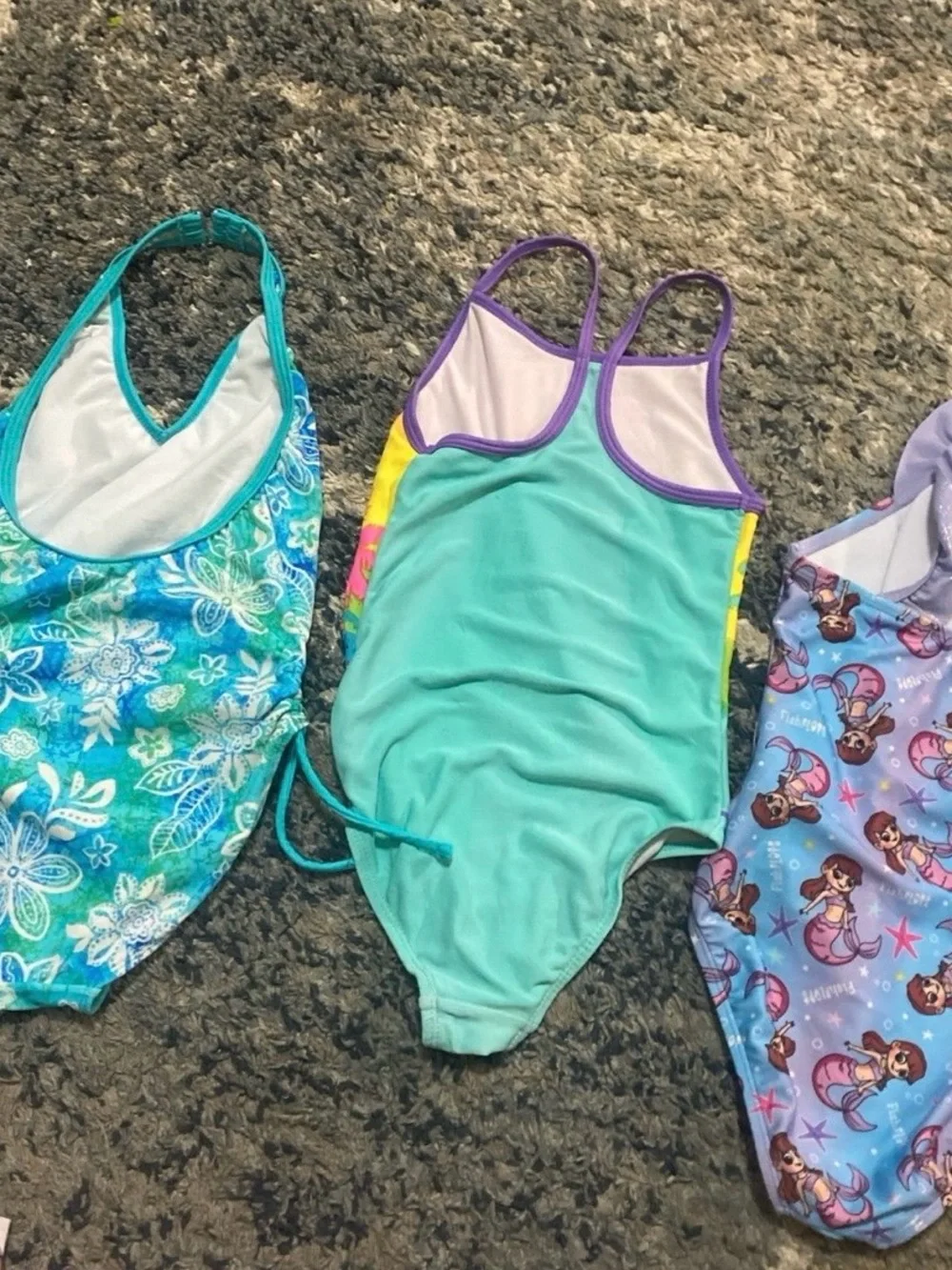 The Limited Girls Multicolor Flamingo One-Piece Swimsuit - Pink Yellow Blue